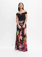 Floral Plissé Dress