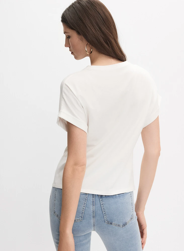 Floral Front T-Shirt