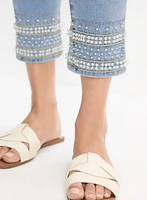 Embellished Hem Capris