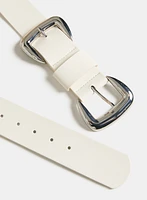 Ceinture large à boucle double