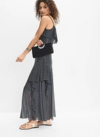 Polka Dot Chiffon Dress