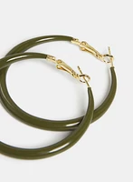 Epoxy Hoop Earrings