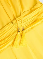 Robe en chiffon à encolure licou