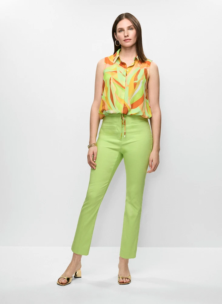Patch Pocket Slim Leg Pants