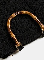 Sac à main à sangle en bambou