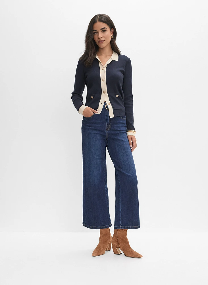 Belted Culotte Jeans