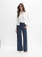 Joseph Ribkoff - Veste en denim à basque