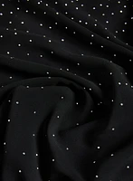 Sheer Rhinestone Embellished Wrap
