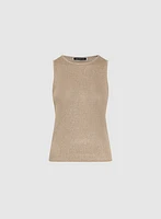 Sleeveless Crew Neck Sweater