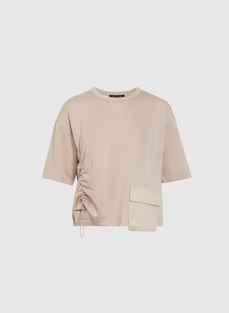 Cargo Pocket Drawstring Top