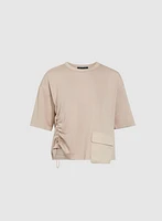 Cargo Pocket Drawstring Top