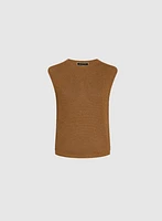 Sleeveless Knit Pullover