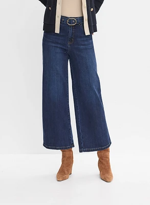 Belted Culotte Jeans