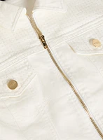 Zip Front Denim Jacket