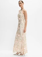 Floral Appliqué Dress