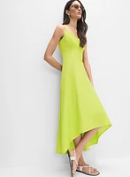 Robe midi en mélange de lin