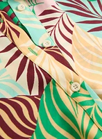Sleeveless Palm Print Blouse