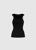 Camisole à bretelles billes