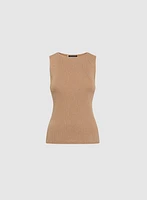 Pull scintillant sans manches