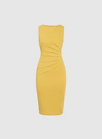 Fitted Pleated Waist Dress