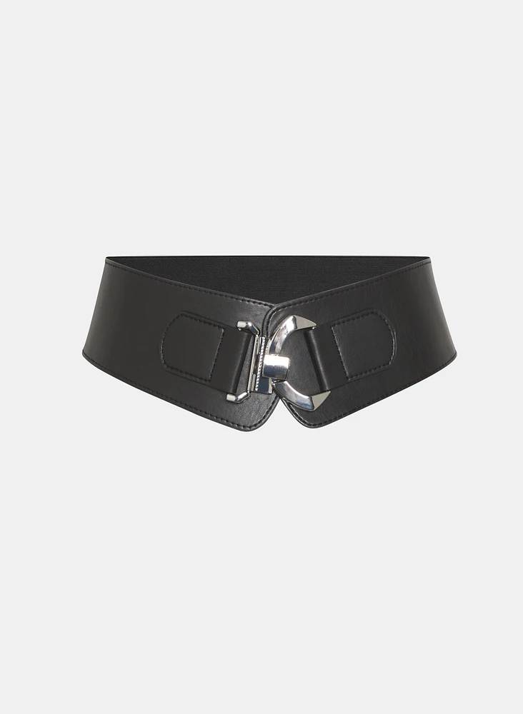 Vegan Leather Elastic Belt