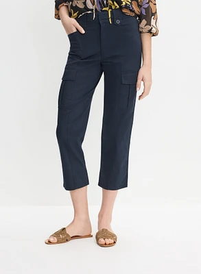 Capri cargo en coton extensible