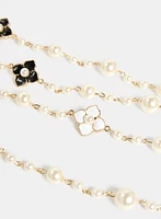 Pearl & Floral Necklace