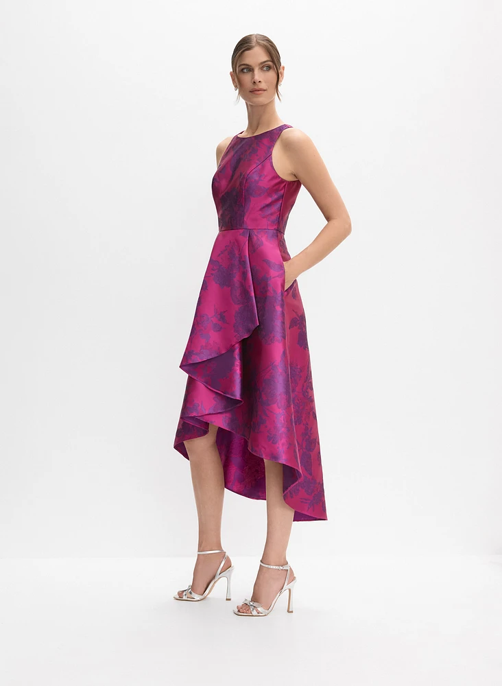 Adrianna Papell - Robe florale ajustée et évasée