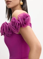 Rosette Detail Dress