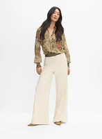 Pantalon à jambe large
