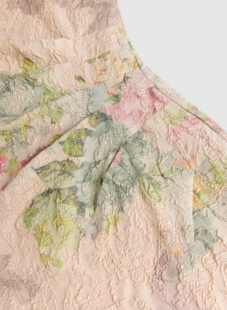 Adrianna Papell - Robe florale matelassée