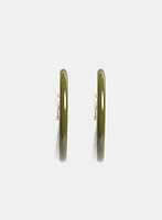 Epoxy Hoop Earrings