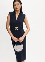 Fitted Crystal Detail Dress