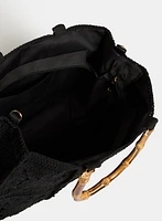 Sac à main à sangle en bambou