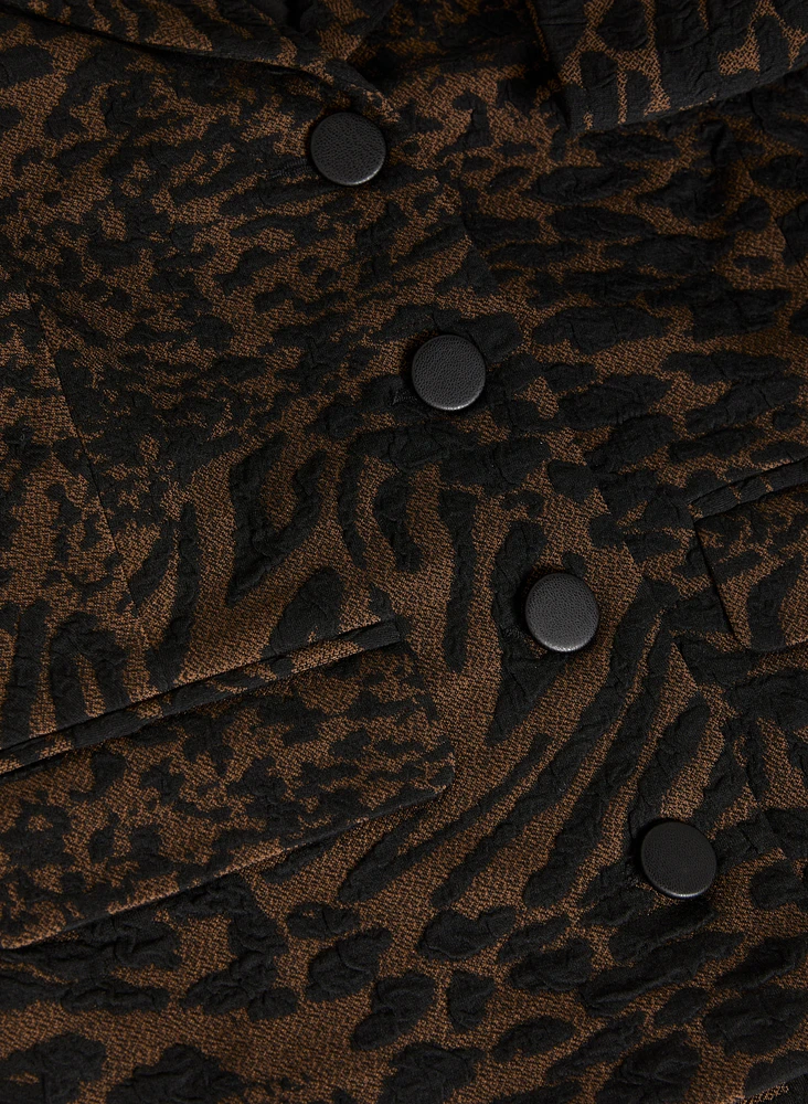 Leopard Jacquard Jacket