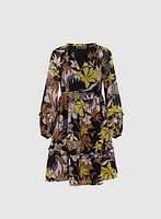 Tropical Chiffon Dress