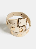 Studded Vegan Leather Belt