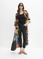 Printed Chiffon Maxi Top