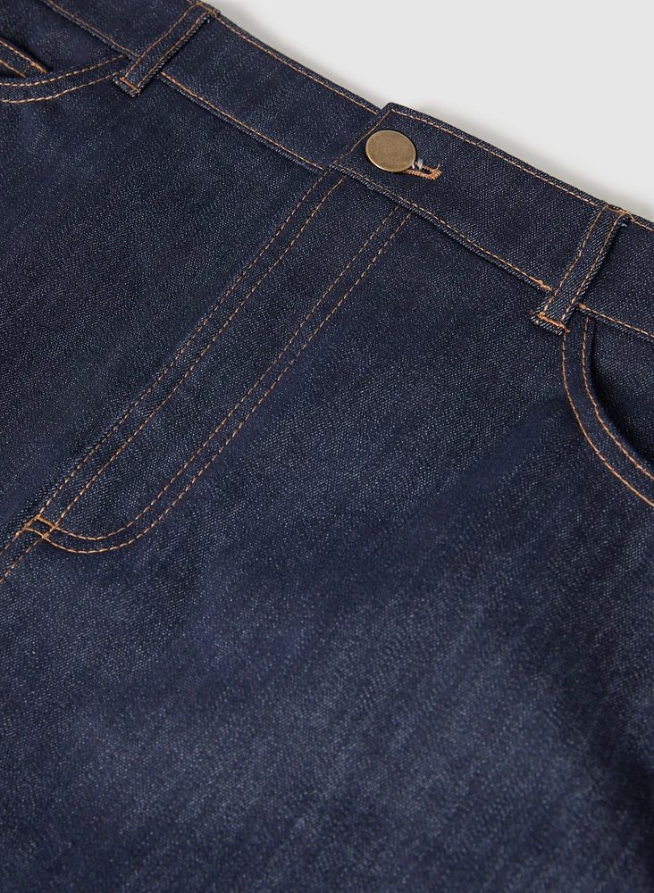 Jupe crayon en denim