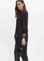 High-Low Hem Blouse