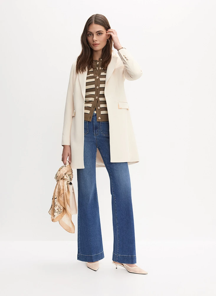 Long Metal Accent Jacket