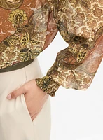 Paisley Print Blouse