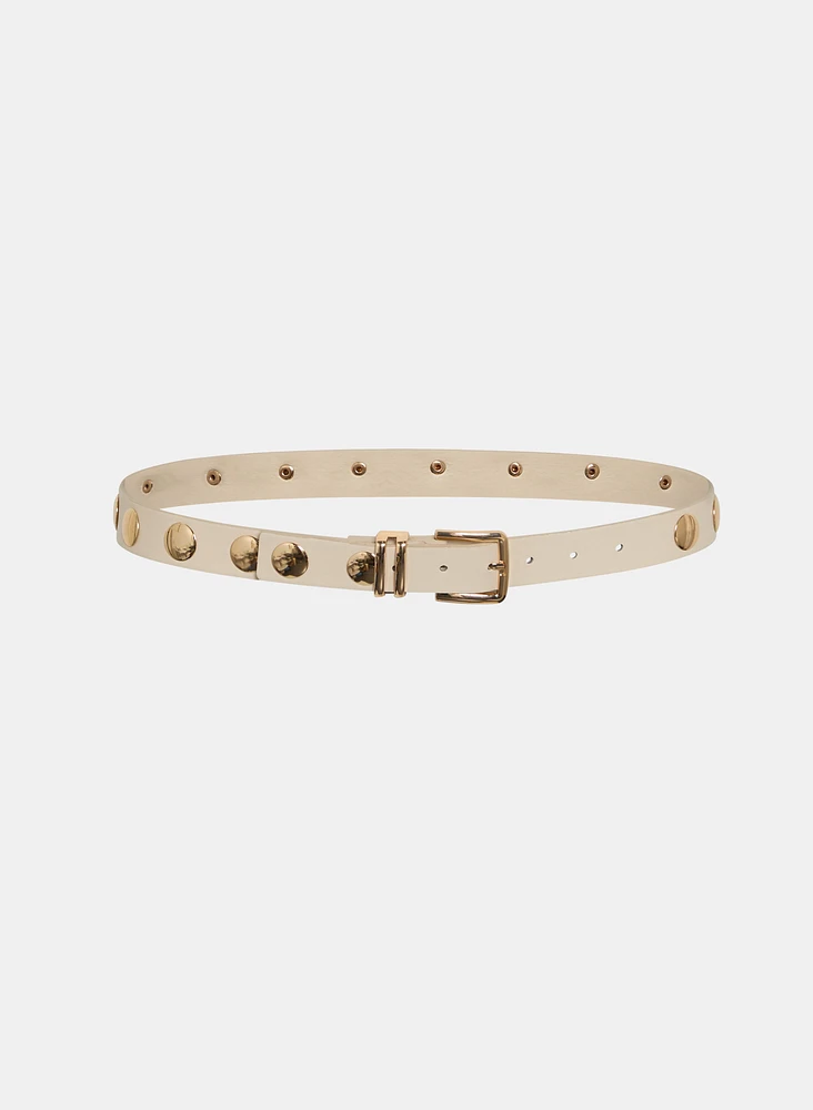 Studded Vegan Leather Belt