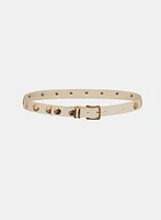 Studded Vegan Leather Belt