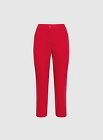 Linen-Blend Capris
