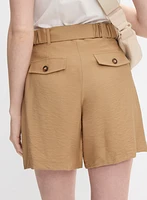 Stretch Linen Skort