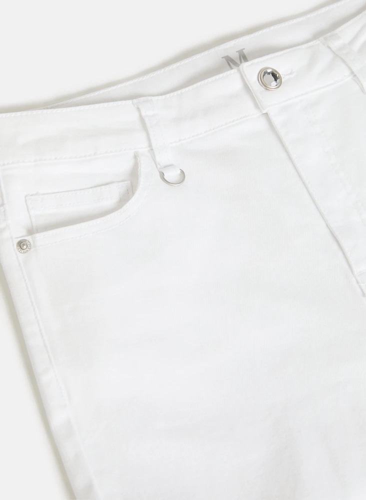 Straight-Leg Ankle Jeans