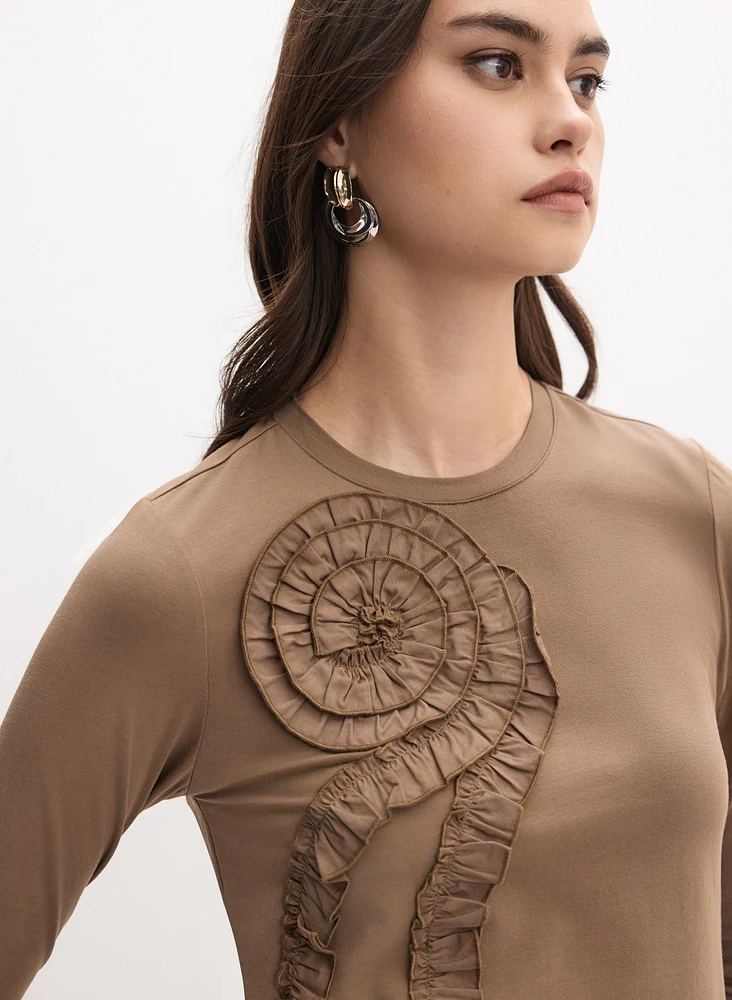 Frill Appliqué Top