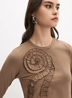 Frill Appliqué Top