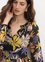 Tropical Chiffon Dress